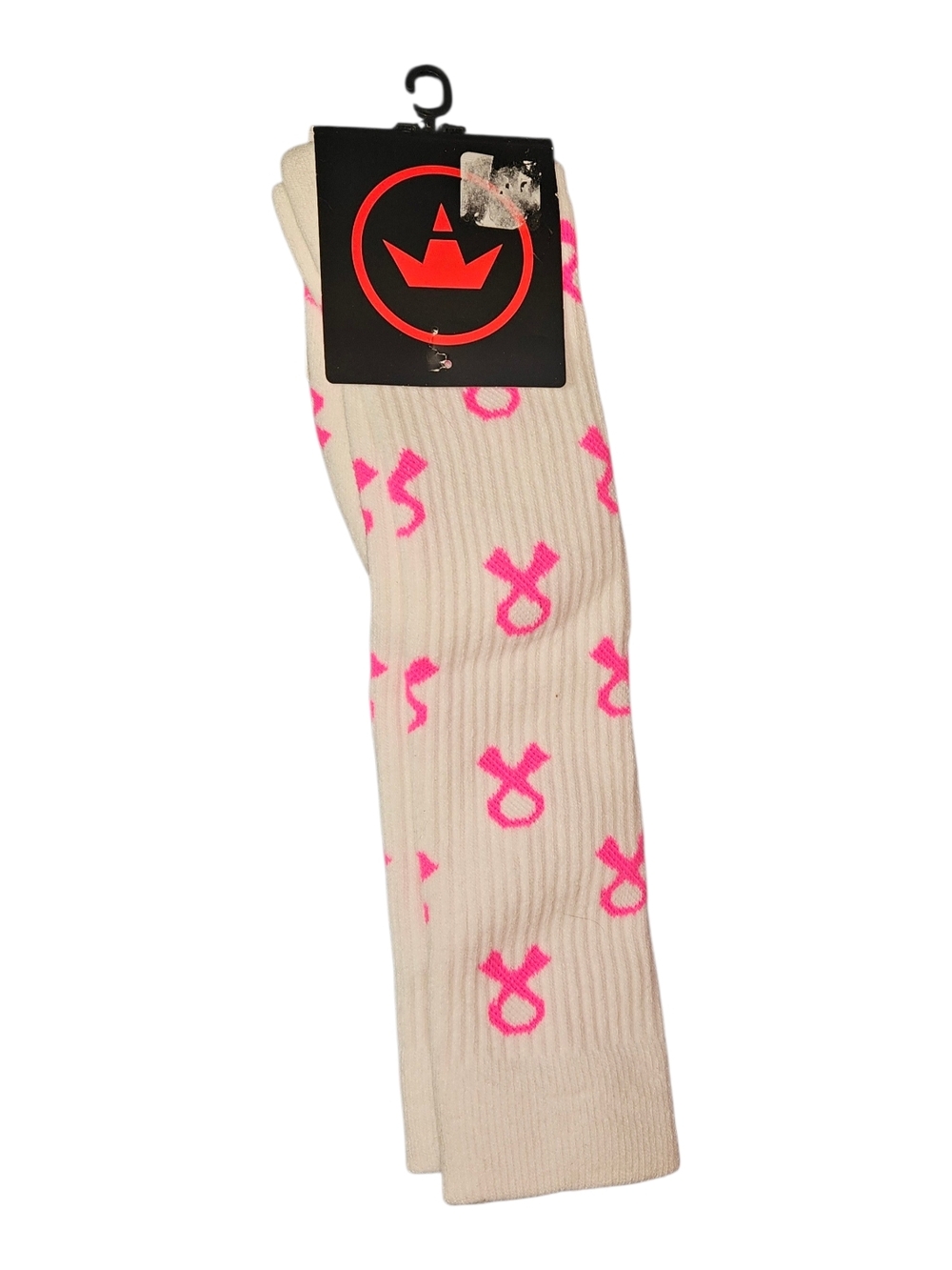 Pink Cancer Ribbon Crew Socks
